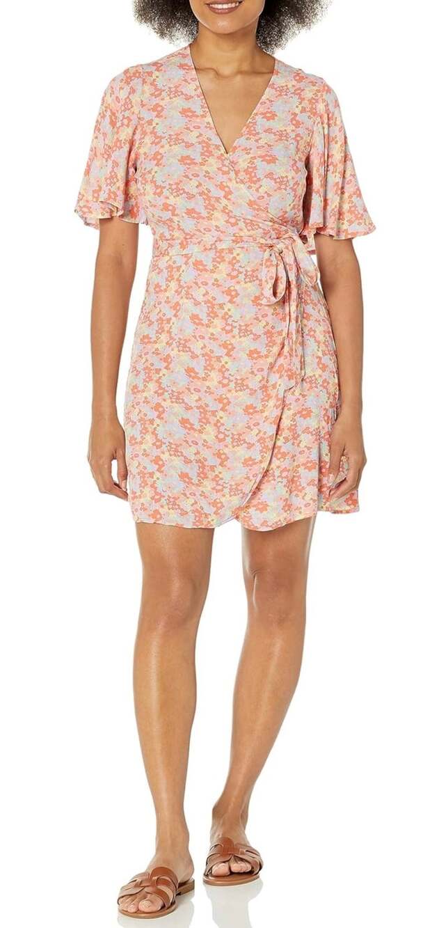 Billabong Women's All for You 2 Mini Wrap Dress - size M - OD